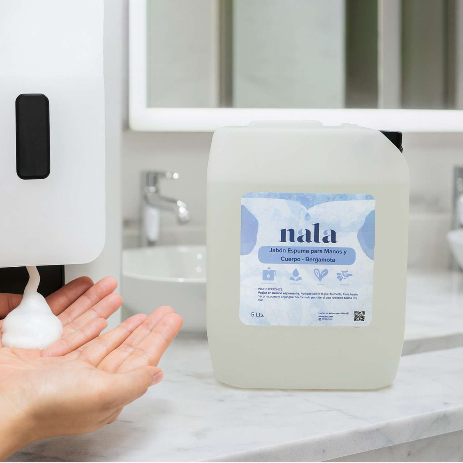Jabón Espuma para Manos y Cuerpo Bergamota