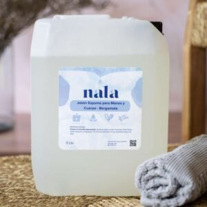jabón espuma para manos y cuerpo bergamota