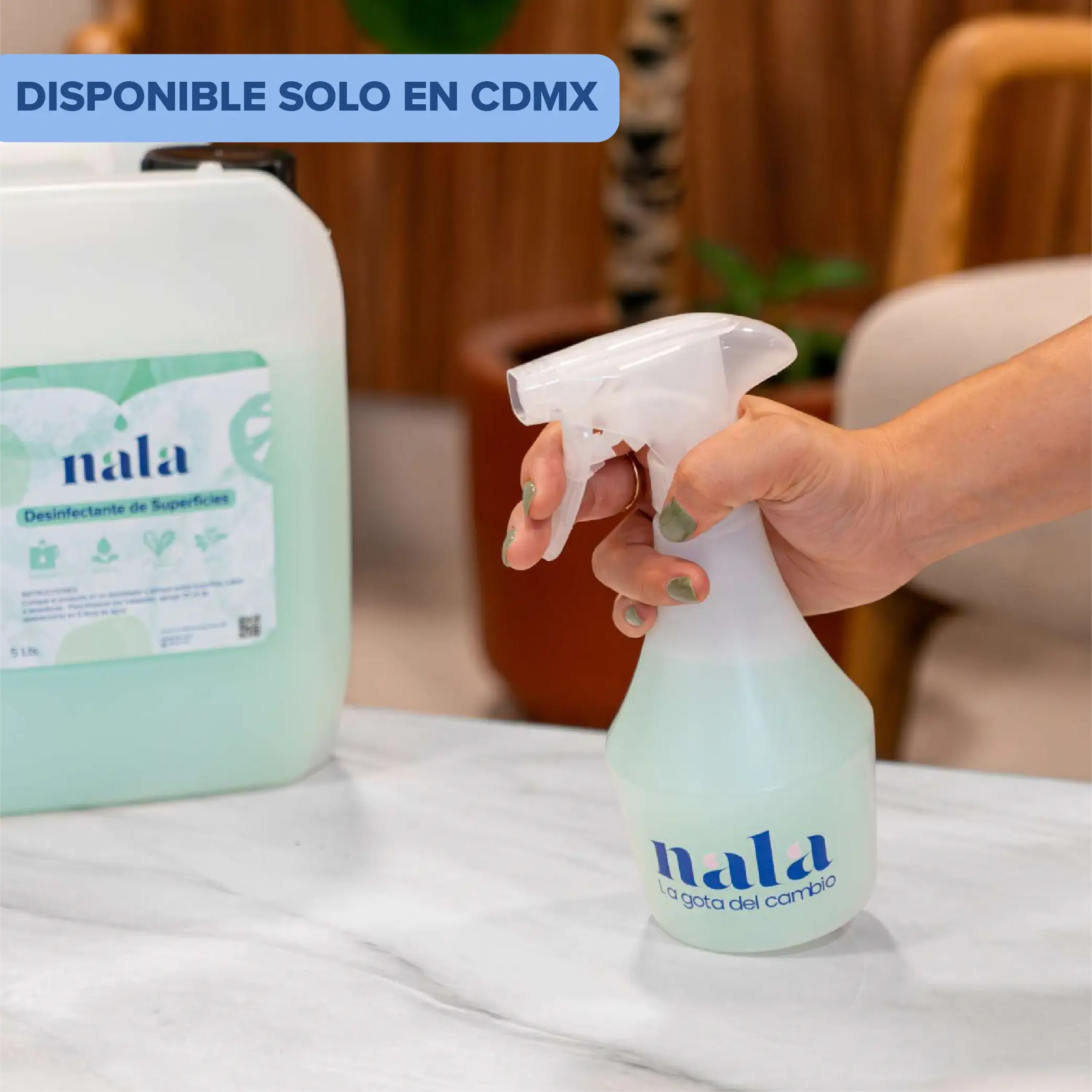 Prueba Tienda desinfectante antiviral para superficies cítricos